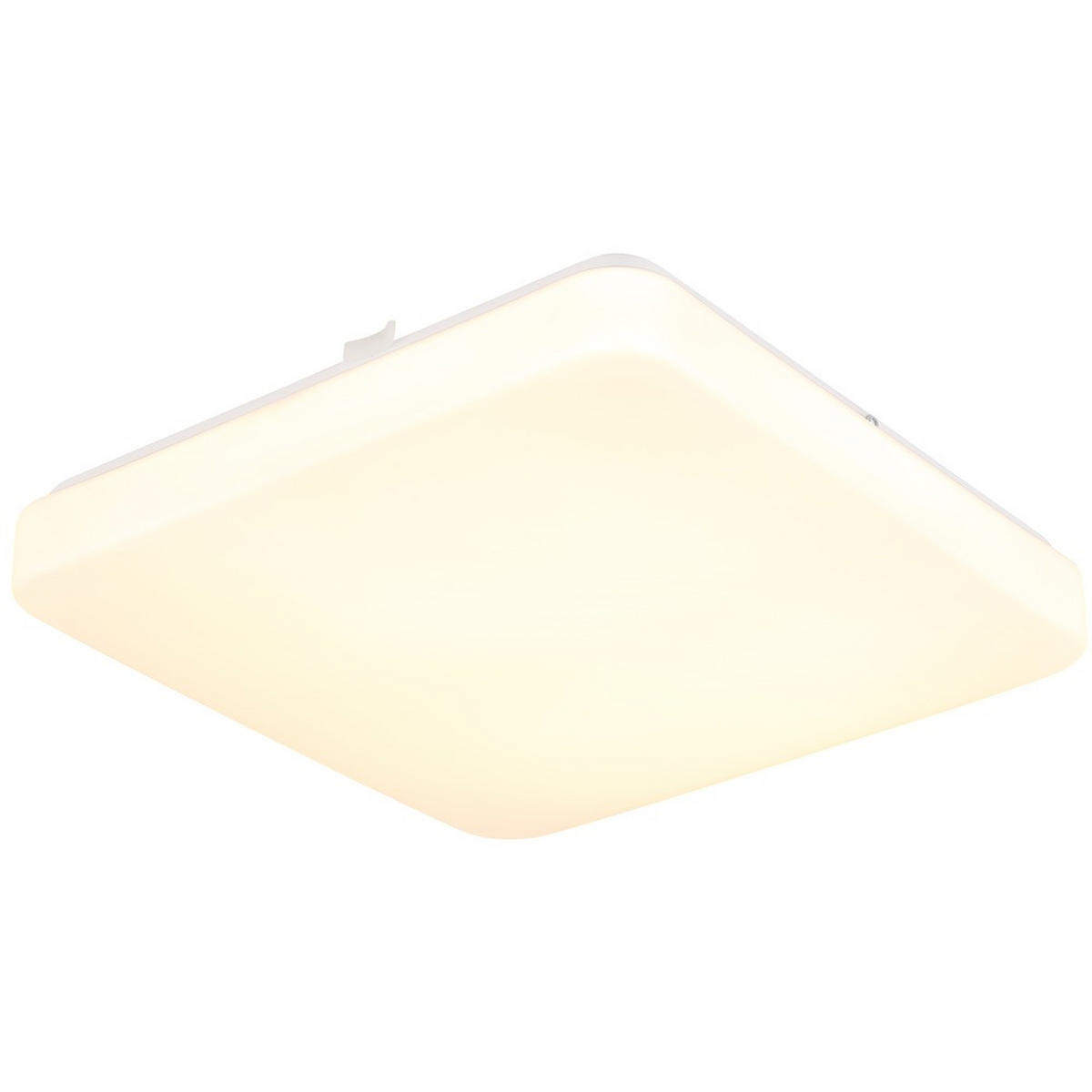 DECKENLEUCHTE DONTE Metall Weiß matt LED Aufbau - Weiß, Metall (27/27/5.5cm) - Globo Lighting