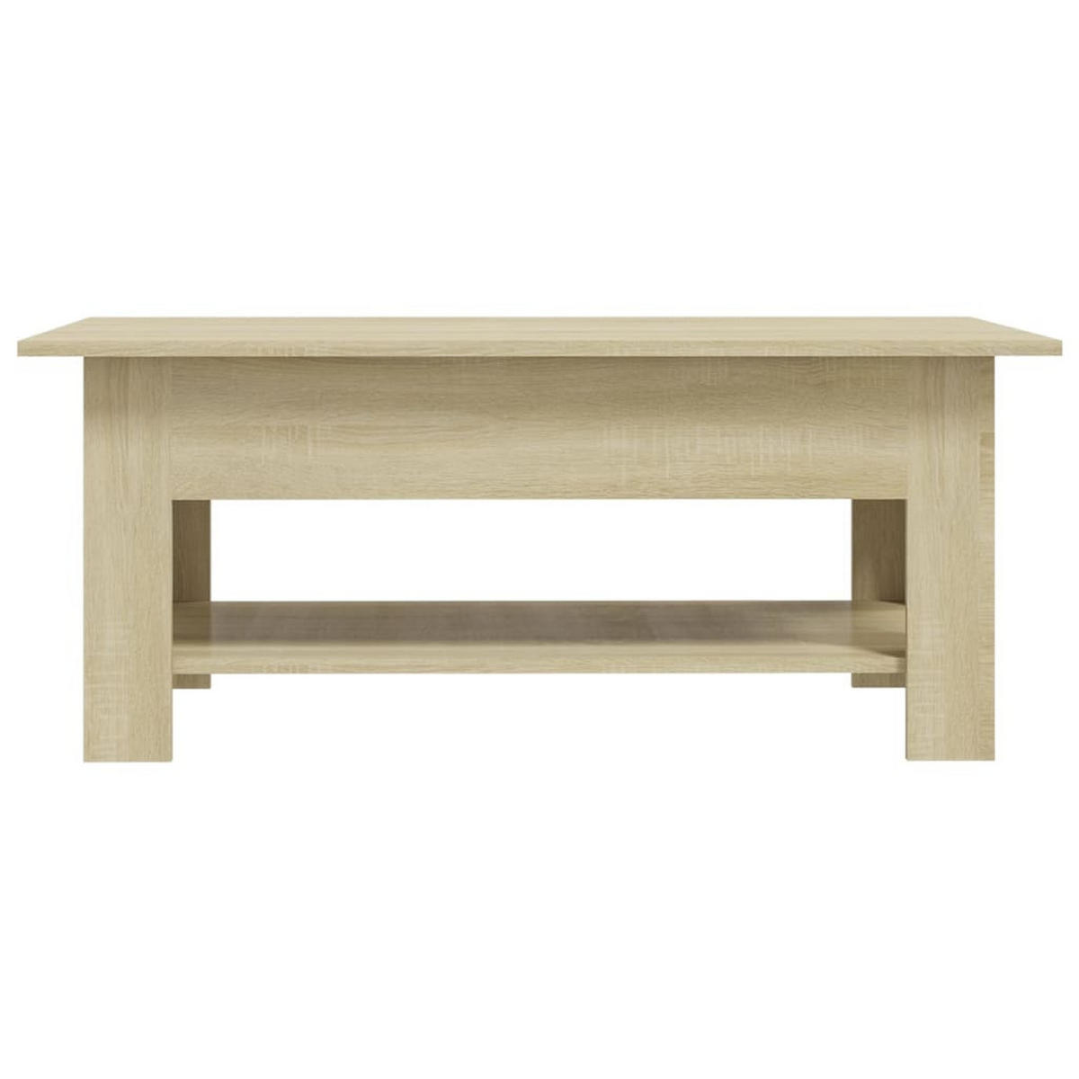 COUCHTISCH Sonoma-Eiche 102x55x42 cm Holzwerkstoff - Braun, Holzwerkstoff (102/55/42cm) - furnicato