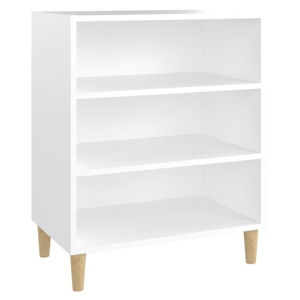 SIDEBOARD mit 3 Fächern 57/35/70 cm aus Holzwerkstoff Weiß - Weiß, Holz (57/70/35cm) - vidaXL