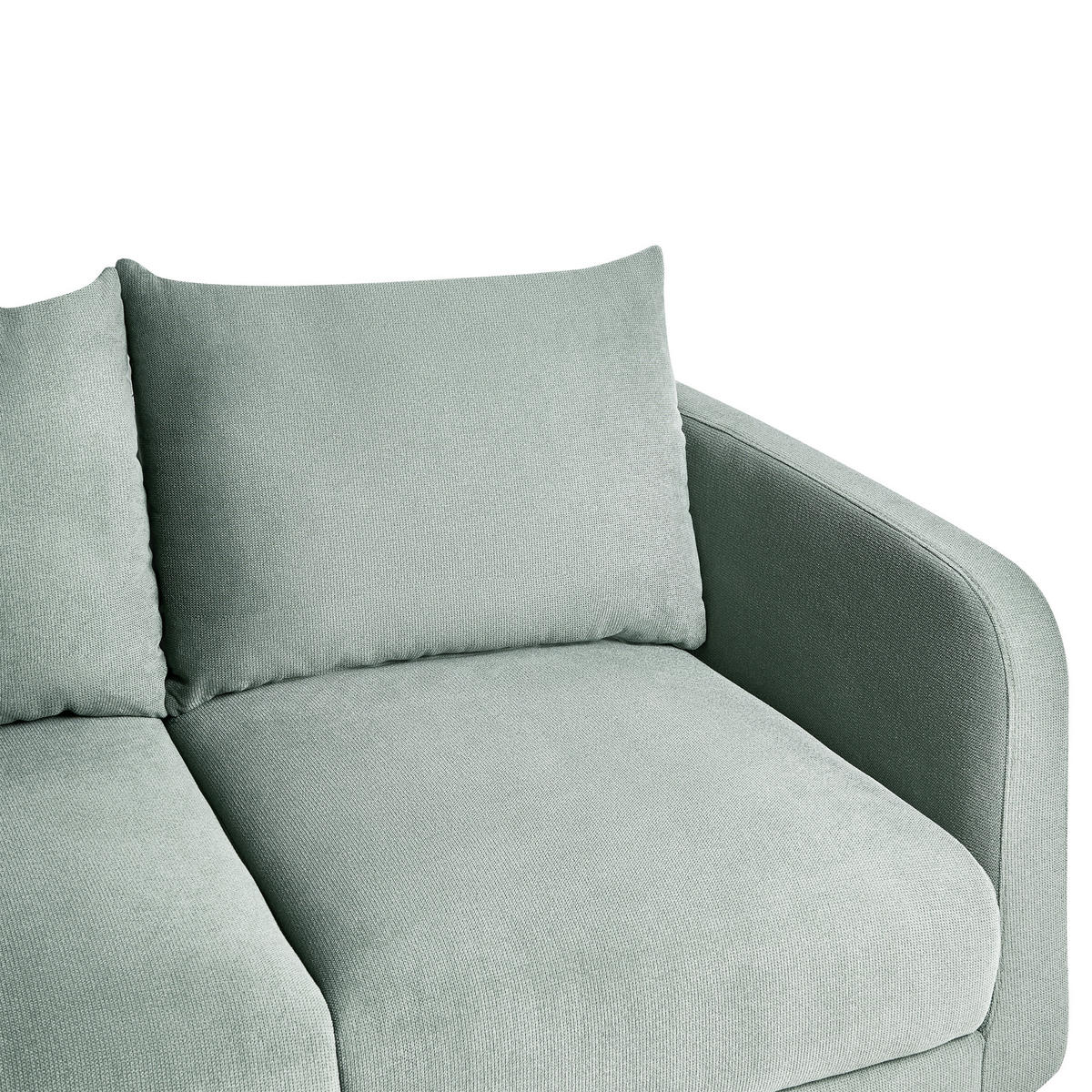 POHOVKA 2-místná Světle zelená Gimo - světle hnědá, textil (149/83/80cm) - Beliani