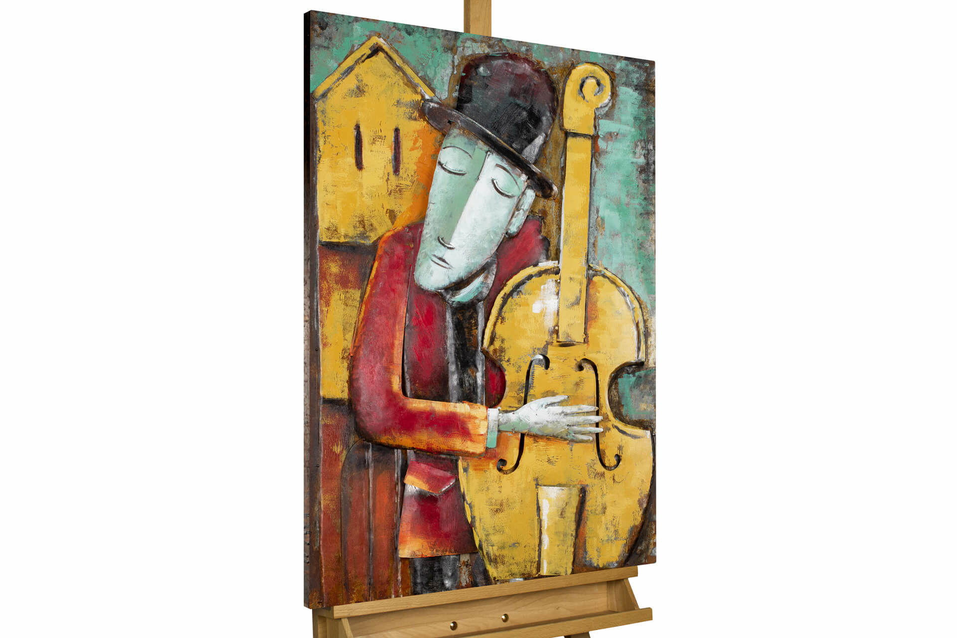 KUNSTLOFT KOVOVÝ OBRAZ JEMNÝ JAZZ, 60/90 CM