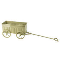 SOCHA, kov, zelená - zelená barva, kov (22/2/38cm) - Mondex