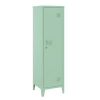 EINZELSPIND Kurikka - Pastellgrün, Metall (38/137/38cm) - [en.casa]