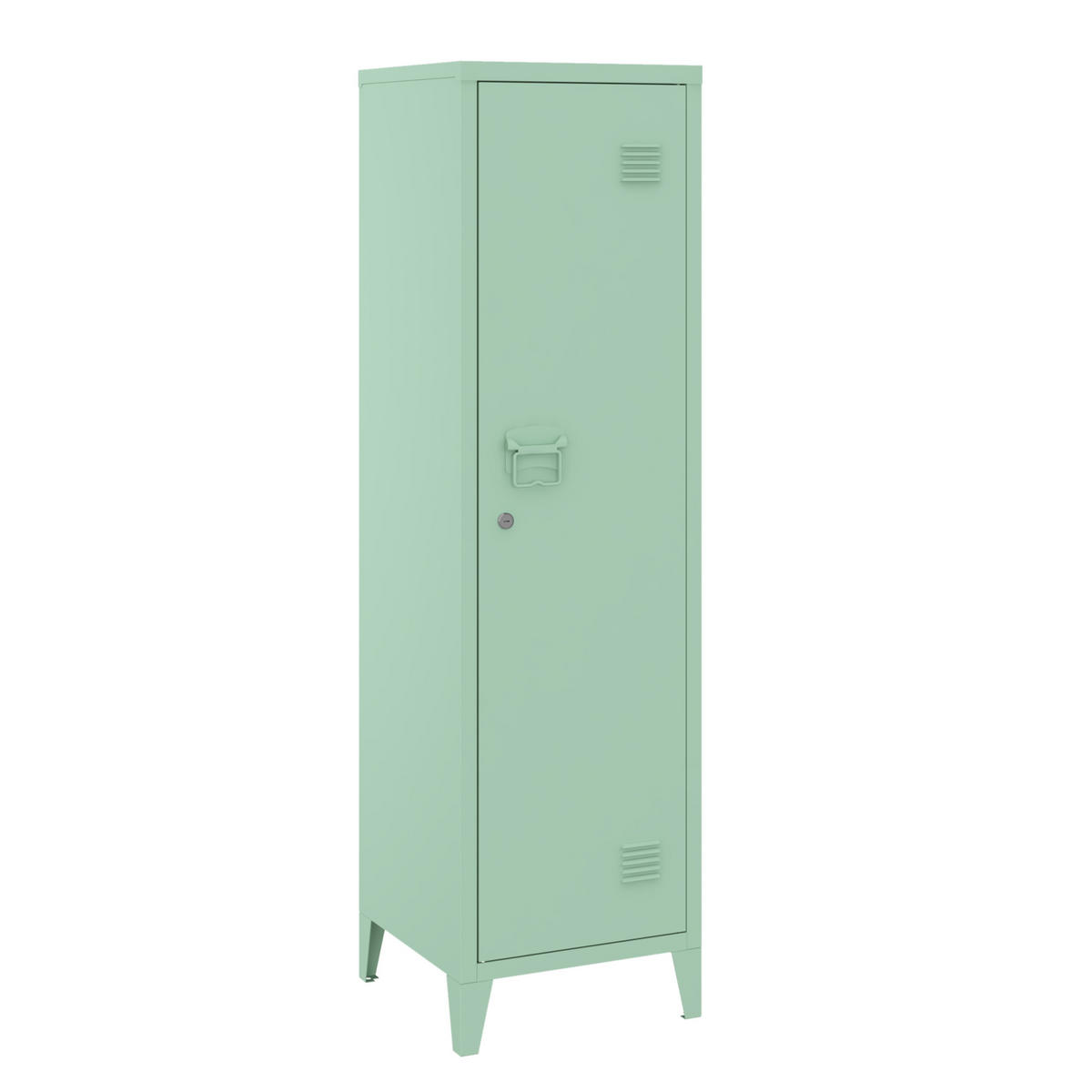 EINZELSPIND Kurikka - Pastellgrün, Metall (38/137/38cm) - [en.casa]