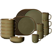 KOMBISERVICE Malaga Grün 24er Set - Grün, Keramik (1/1/1cm) - Ritzenhoff Breker