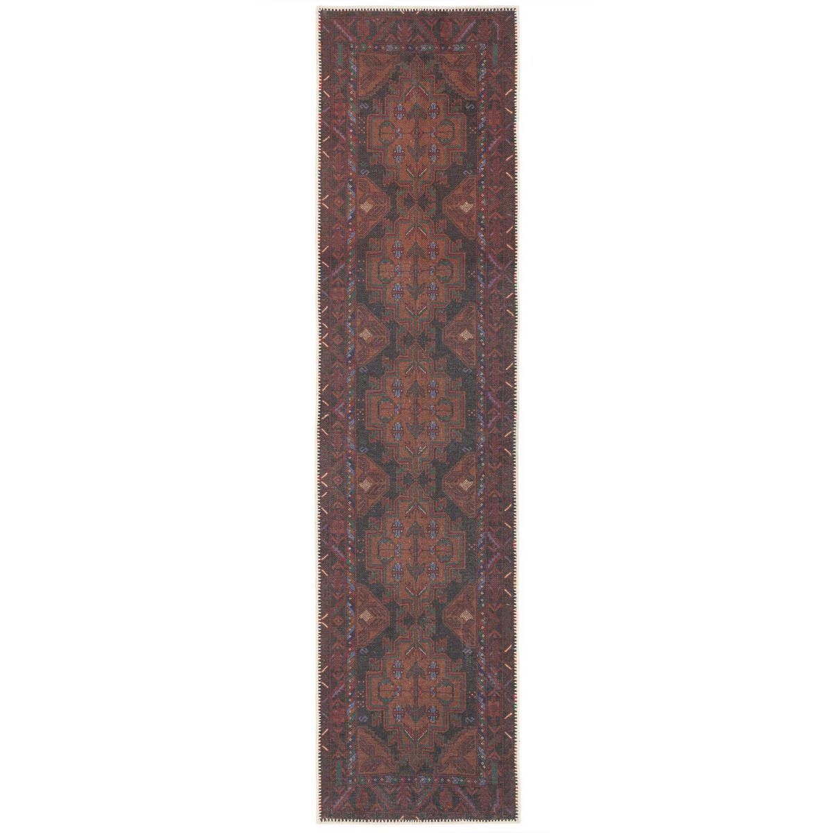 FLACHWEBETEPPICH Caris Multi - Rot, Textil (200/290cm) - Kukoon Rugs