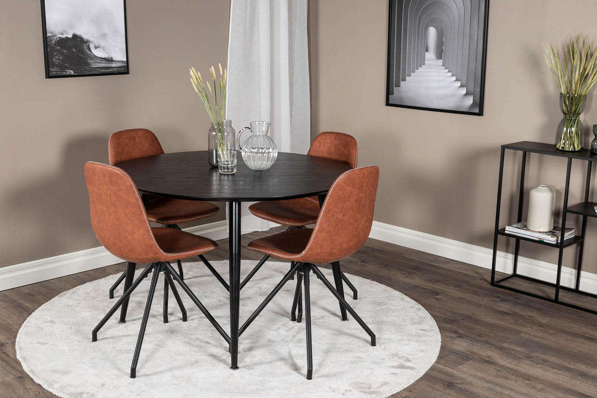 TISCHGRUPPE Braun - Braun, Holzwerkstoff (115/75/115cm) - ebuy24