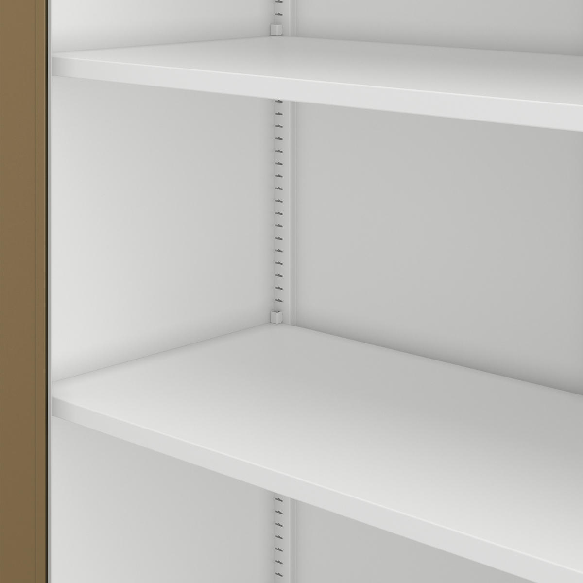 BÜRO-AKTENSCHRANK JAN H 195x90x40 cm - Nussbaumfarben/Weiß, Metall (90/195/40cm) - Jan Nowak