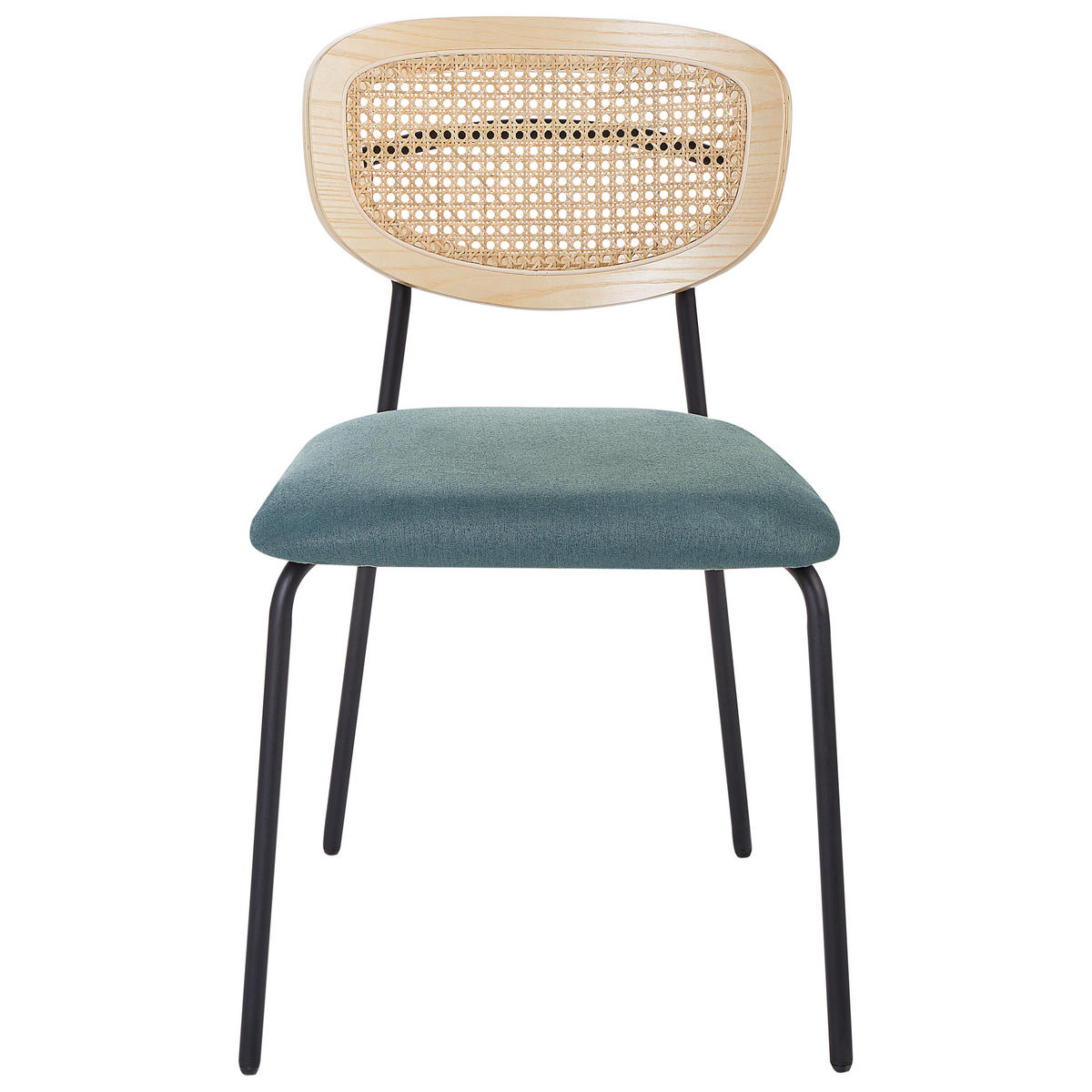 JÍDELNÍ ŽIDLE 2 ks sada Kov Modrozelená Mayetta - jadeitově zelená, kov (50/81/51cm) - Beliani