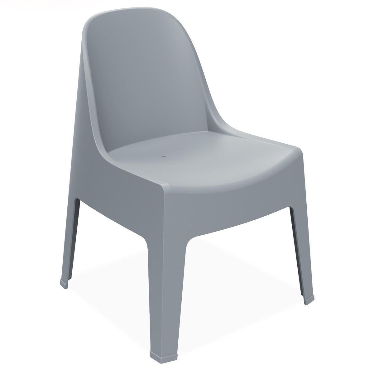 GARTENMÖBEL-SET MALUS, 3-tlg - Grau, Kunststoff - KONSIMO®