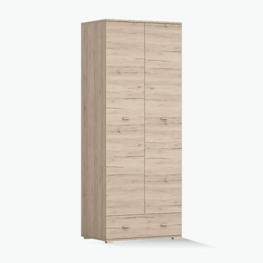 imoebel24 Kleiderschrank Eiche San Remo 80x202x52 cm