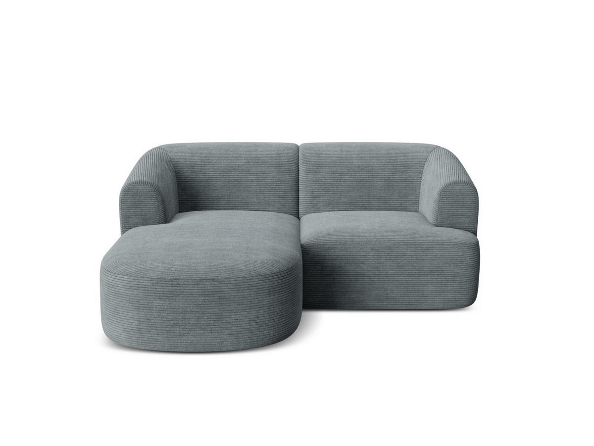MODULARES-ECKSOFA links Campi aus Cord dunkelgrau 3 Sitzplätze - Dunkelgrau, Textil (156/180cm) - Cosmopolitan Design