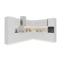 ECKKÜCHE - 340x270 cm Glanzia – KU-S19 – Weiß Hochglanz - Weiß Hochglanz, Holzwerkstoff (340/212/270cm) - hi-markt