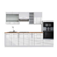 PENTRY Fame-Line Vit högblank/vit 280 cm , AP Oak - Vit/Vit högglans, Träbaserade material (280/153.6/60cm) - Vicco