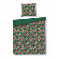 BETTWÄSCHE Baumwoll NUTPATCHER, 140x200 cm, Grün, Winter Weihnachten Bettbezug, Weihnachtsdeko, Christmas, Weihnachtsmotiv - Grün, Textil (140/200cm) - home&you