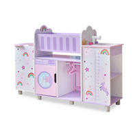 PUPPENPFLEGE Station, 64cm, Lila - Lila, Holz (28/64/93cm) - Teamson Kids