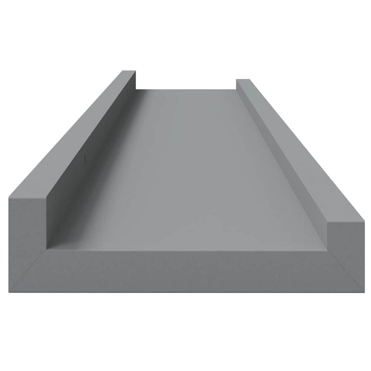 BILDERLEISTEN 2Er Set Grau 80/9/3 Cm Mdf - Grau, Holzwerkstoff (9/3/80cm) - vidaXL