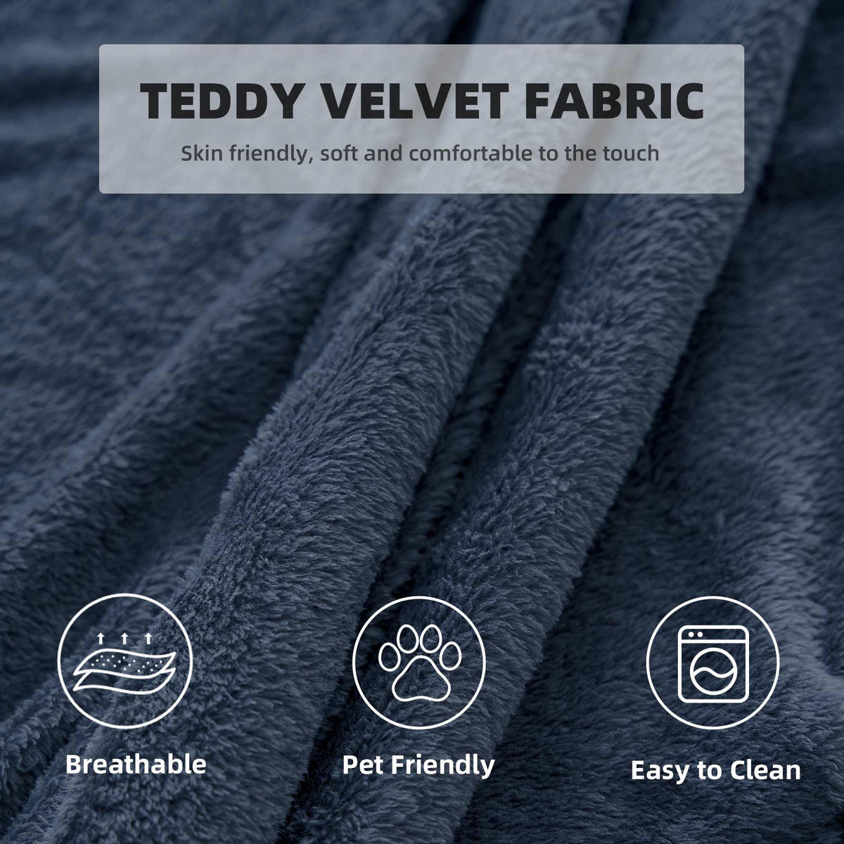 SITZSACK 150x150cm Grau Weicher Bequemer Lesesessel - Blau, Textil (150/31.5/150cm) - Raelunyi