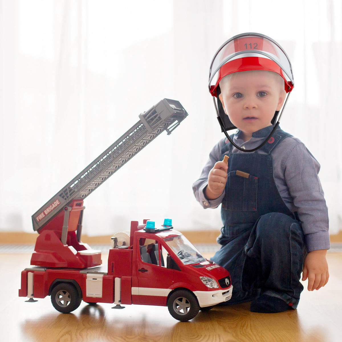 2XFEUERWEHRHELM - Multicolor, Kunststoff/Textil (22.5/24.5/28cm) - Relaxdays