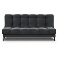 3-SITZER Schlafsofa Nancy dunkelgrau - Dunkelgrau, Holz/Textil (220/89/93cm) - Beautysofa