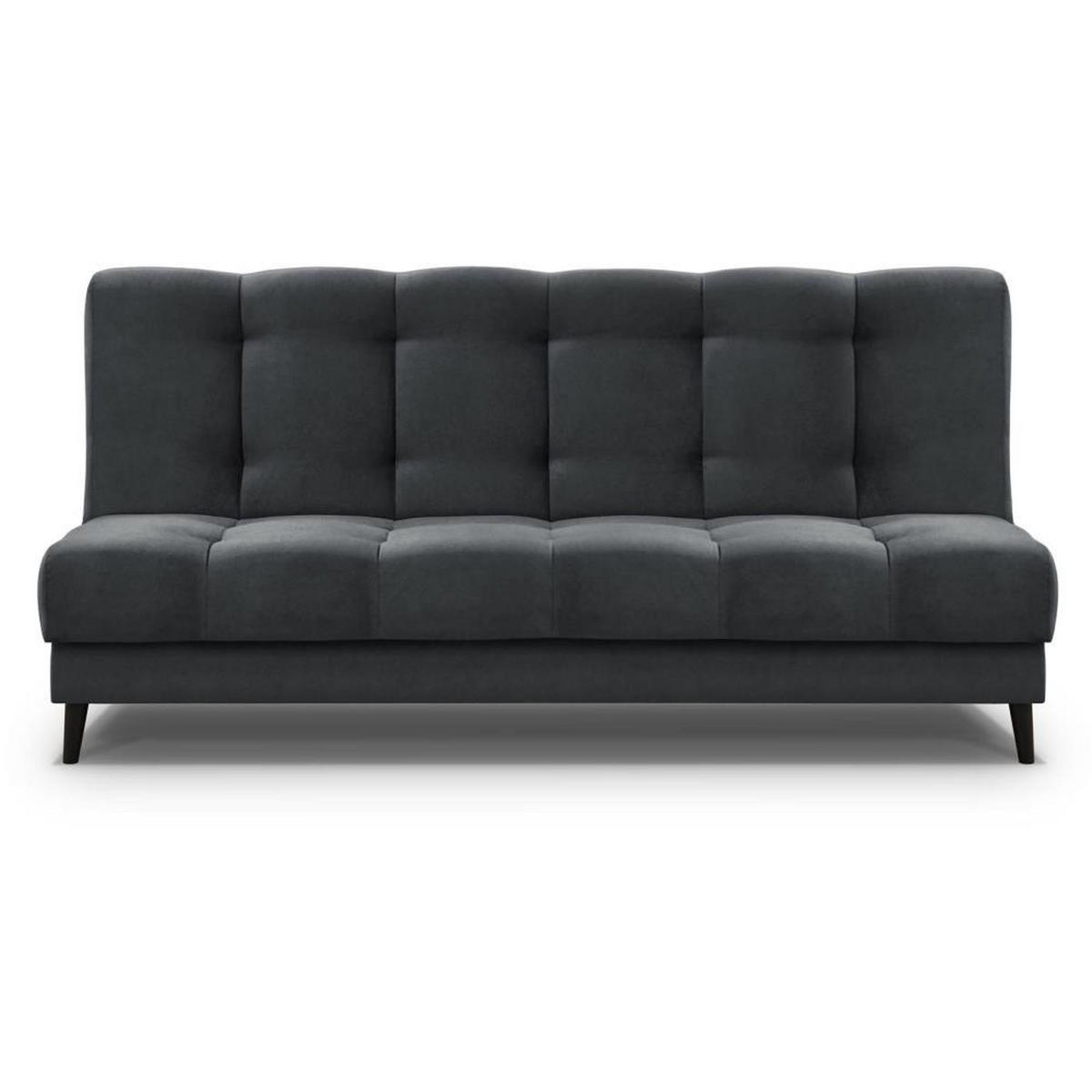 3-SITZER Schlafsofa Nancy dunkelgrau - Dunkelgrau, Holz/Textil (220/89/93cm) - Beautysofa