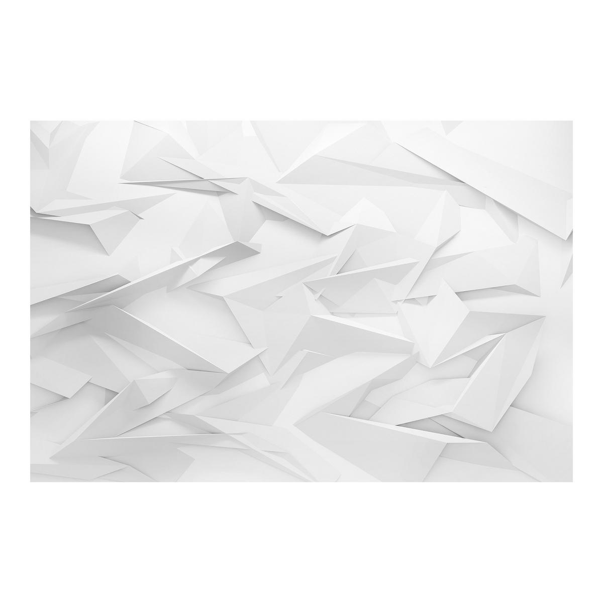 FOTOTAPETE Abstrakte 3D Optik 288/190 cm - Weiß, Papier (288/190cm) - Bilderwelten