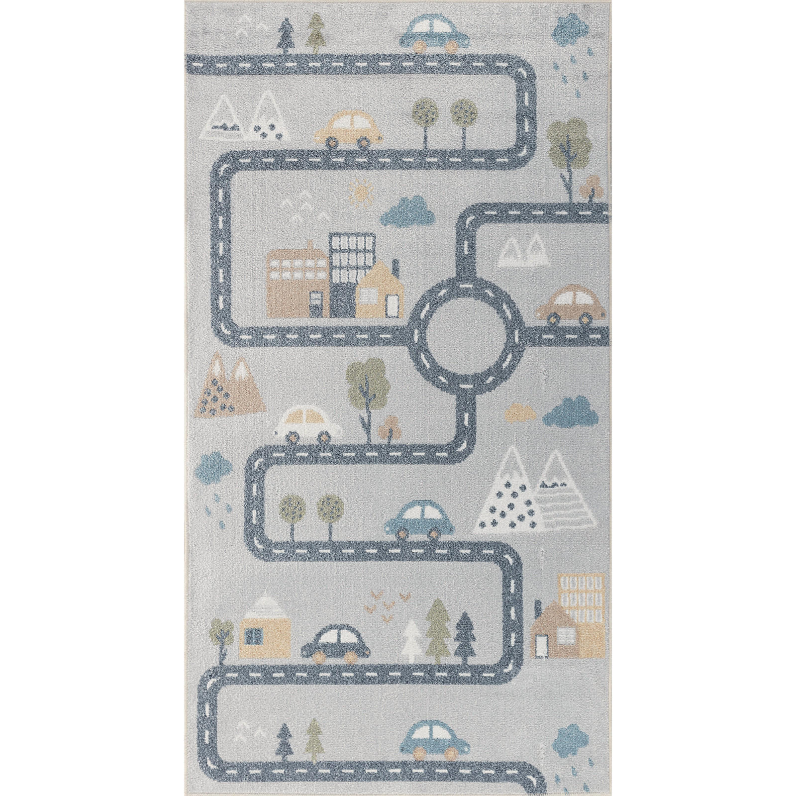 KINDERTEPPICH Maschinenwaschbar 80/150 cm Grau - Grau, Naturmaterialien/Textil (80/150cm) - LIVABLISS