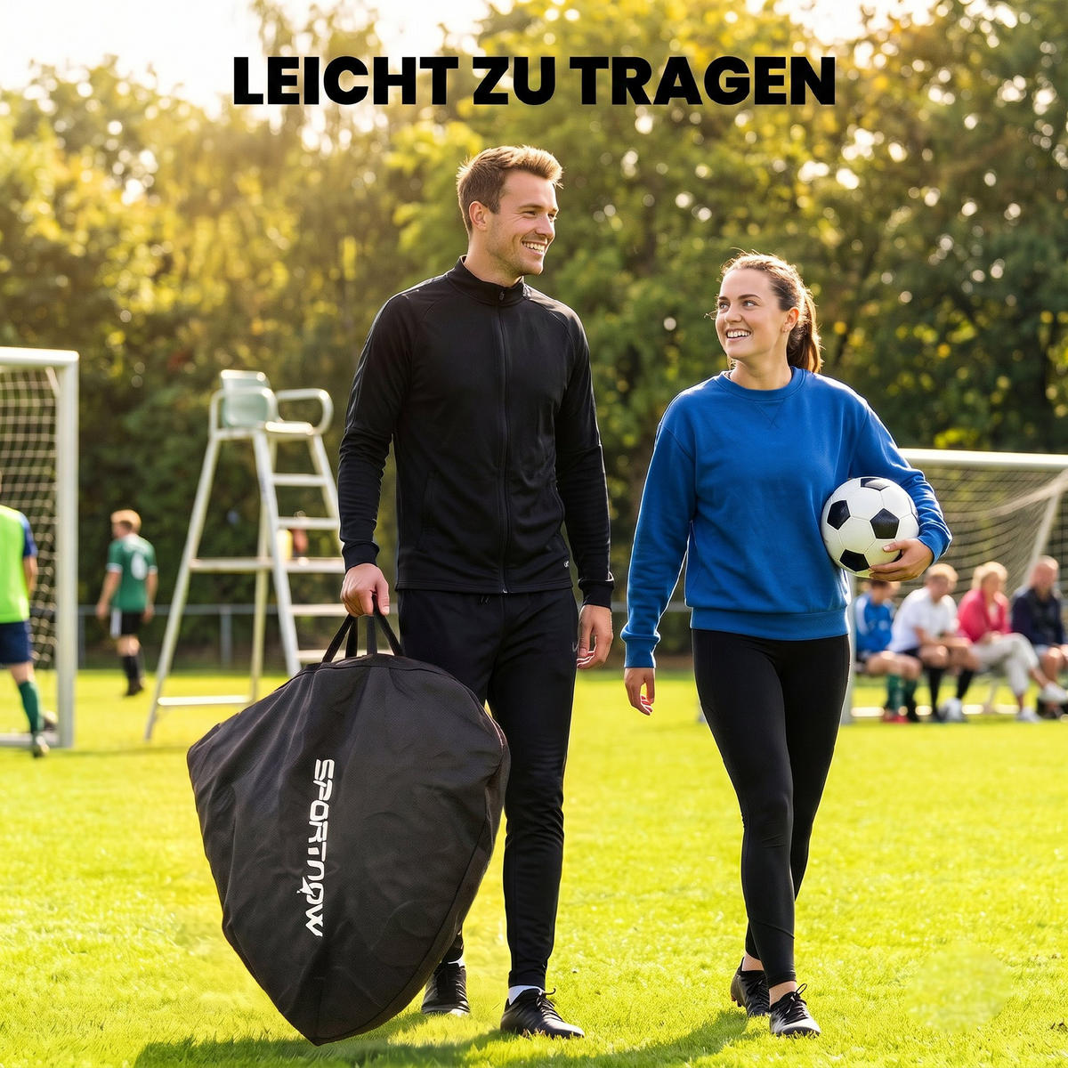 FUSSBALLTOR Fiberglas Polyester Gelb - Gelb, Textil (110/150cm) - SPORTNOW