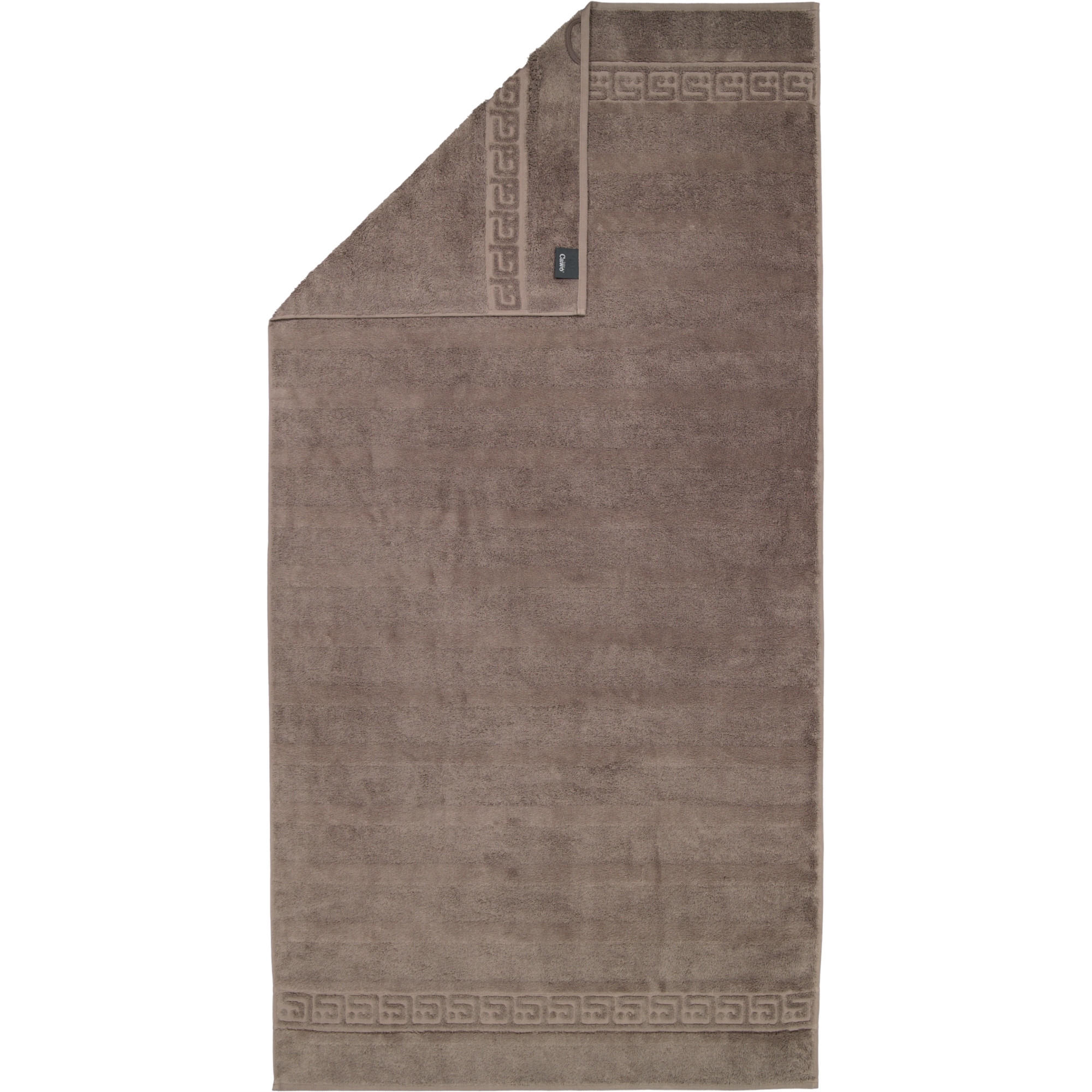 DUSCHTUCH NOBLESSE UNI 1001 WALNUSS - 348 - Braun, Textil (80/160cm) - Cawoe