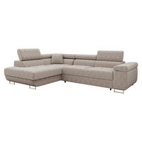 ECKSOFA Torezio Cord, Seite: Links - Sahara, Holz/Textil (274/203cm) - MIRJAN24