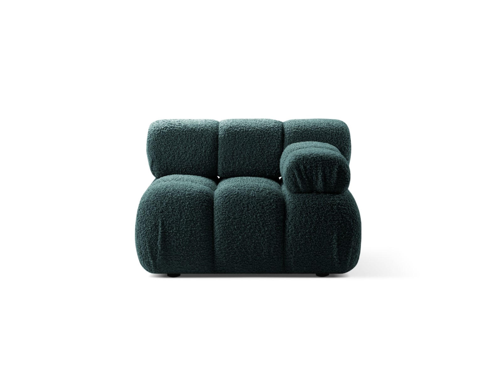 MODUL rechts Bellis aus Boucle petrol - Petrol, Textil (94/70/94cm) - Micadoni