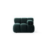MODUL rechts Bellis aus Boucle petrol - Petrol, Textil (94/70/94cm) - Micadoni