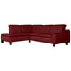 ECKSOFA mit Ottomane links Kaylil Flachgewebe rot - Rot, Kunststoff (187/247cm) - 58aufmkessel