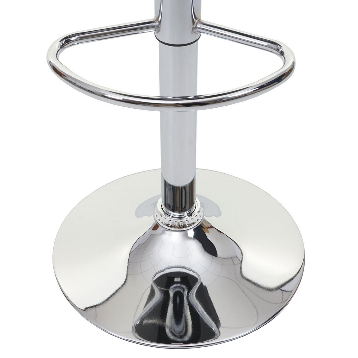 BARHOCKER 2er-Set stylisch Sitzhöhe 61-81cm mit Lehne Kunstleder Schwarz-Weiß Drehhocker - Schwarz, Kunststoff (51/105/55cm) - PROREGAL