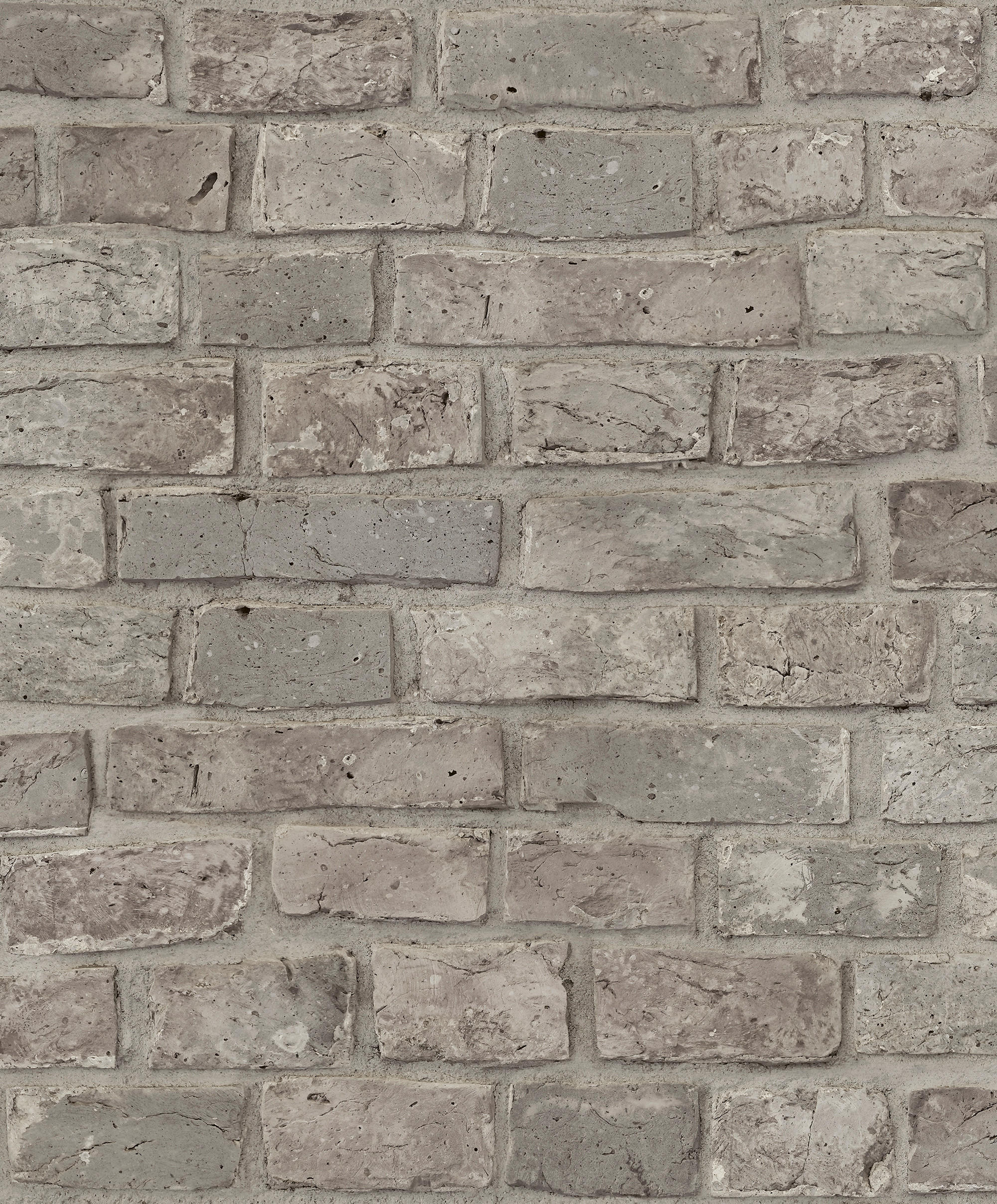 TAPETE Backstein-Optik 53 cm x 10 m - Grau, Papier (53/1000cm) - Sanders & Sanders