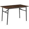 ESSTISCH Swansea,120 x 75 x 76 cm,Industrial Holz dunkel, rustikal - Rostfarben, Holz (120/75/76cm) - tectake