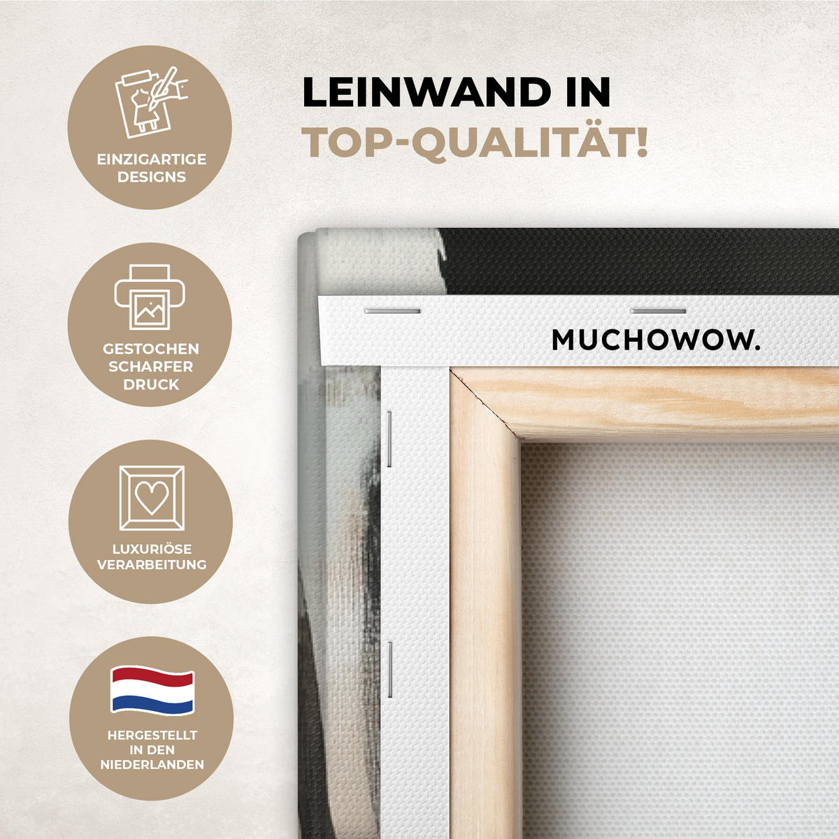 LEINWANDBILD Farbe - Abstrakt - Farben Deko Groß 90x140 cm - Currygelb, Textil (90/140cm) - MuchoWow