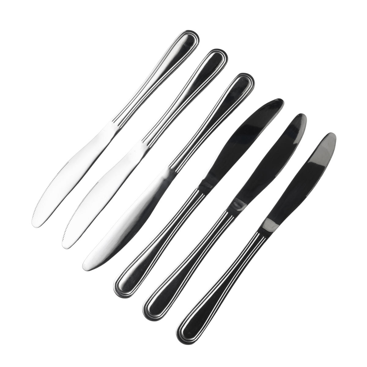 MESSER Dhalia Daisy 6-tlg silberfarben 2/2/22 cm Edelstahl - Silberfarben, Metall (2cm) - Mondex