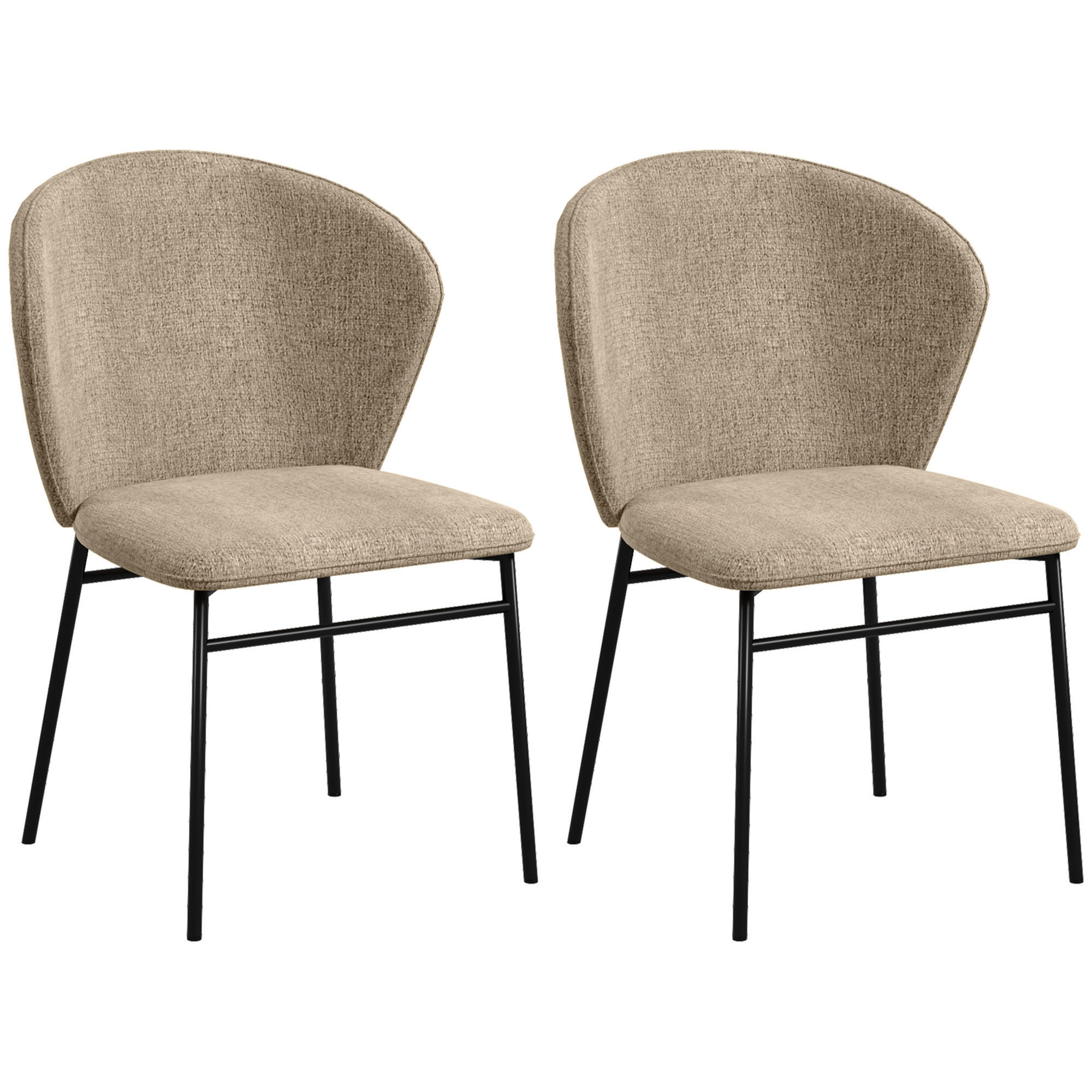 STÜHLE Braun 2 Stück - Braun, Textil (52/80/55cm) - GiPP