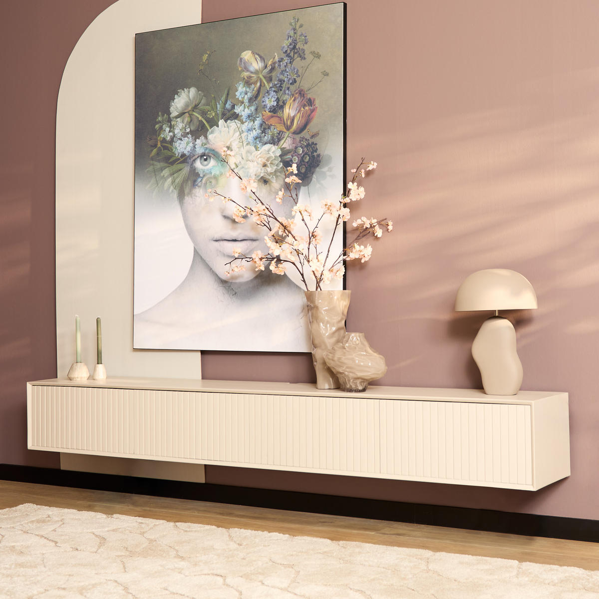 TV-MÖBEL Madison Beige 35/240/30 cm - Beige, Holz (240/30/35cm) - Starfurn