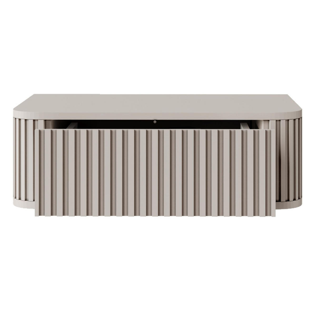NACHTKONSOLE Ovarlo Greige 63 cm - Taupe, Holzwerkstoff (63.2/20.4/38cm) - Selsey