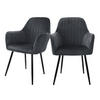 STUHL Samt grau - Grau, Metall (60/84/58cm) - ML-DESIGN
