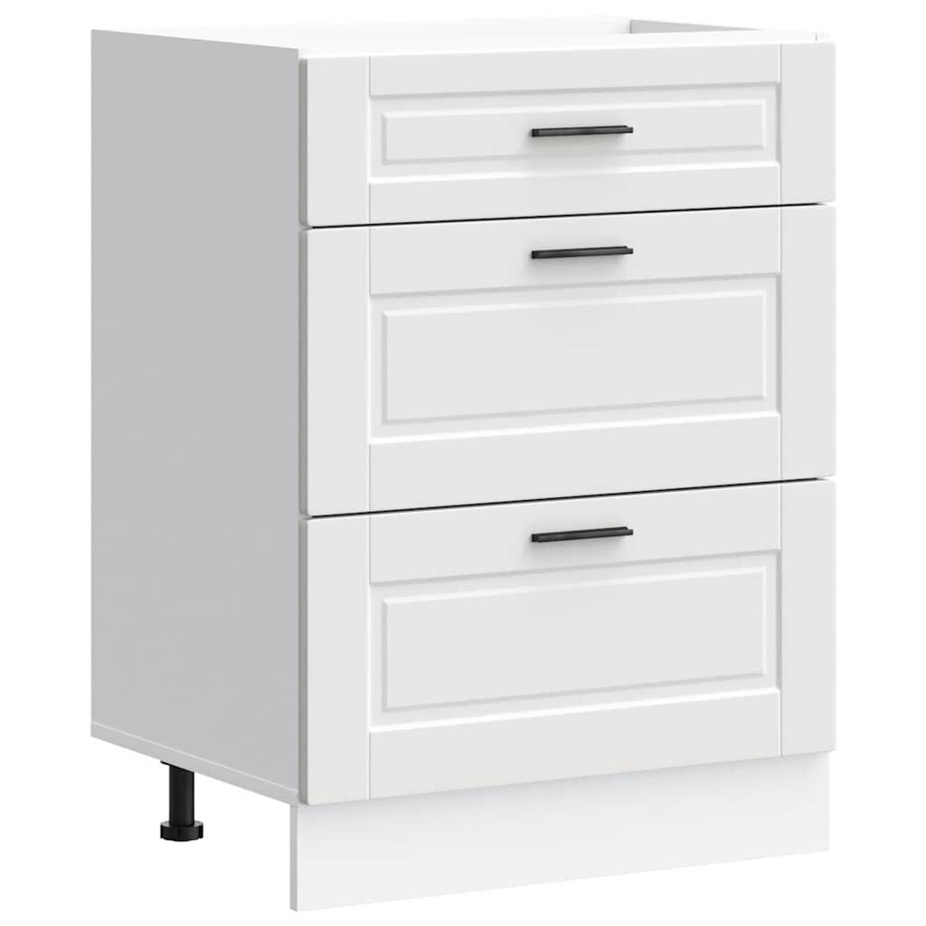 vidaXL Küchenunterschrank Weiß 60x81.5x46 cm