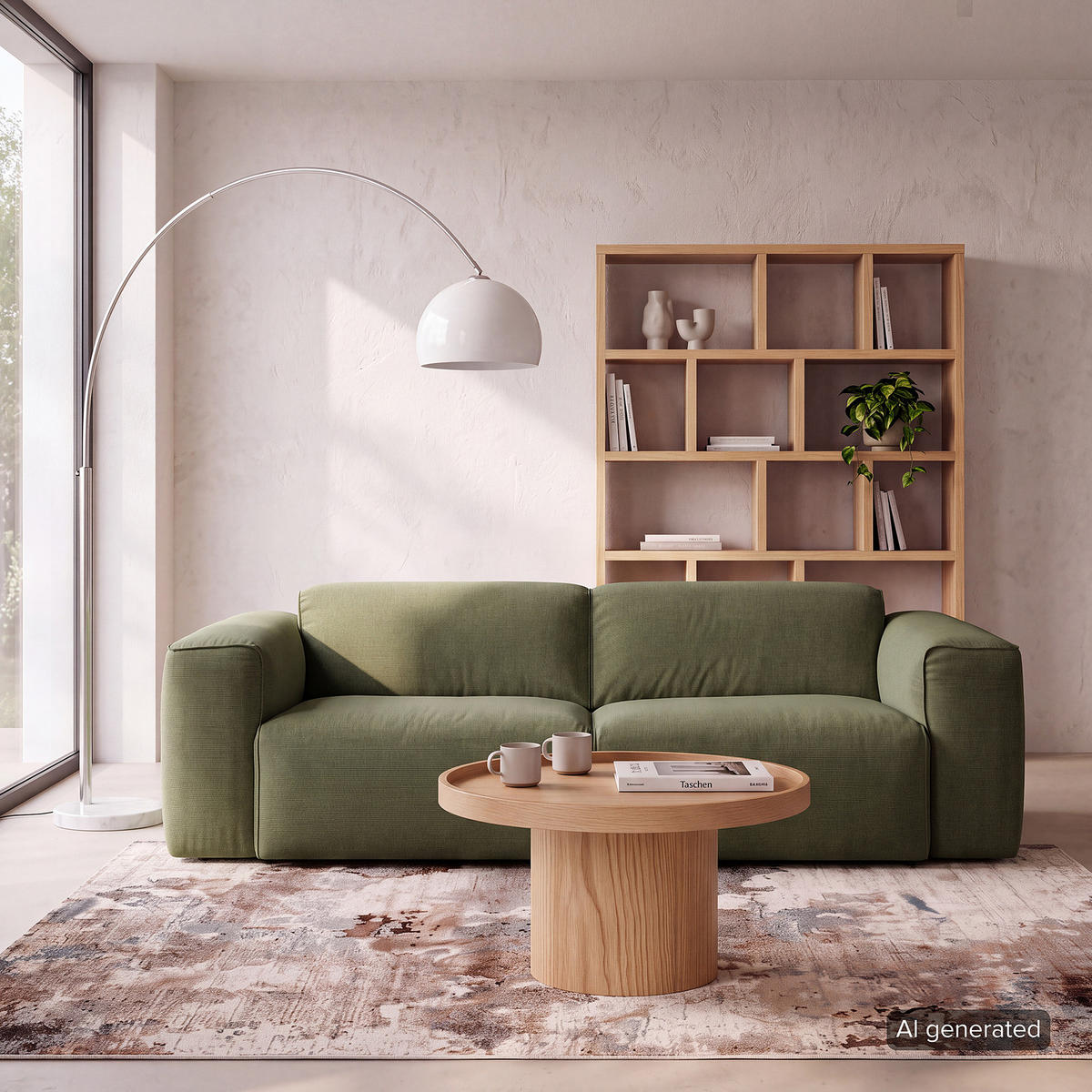 2-SITZER SOFA - Dunkelgrün/Schwarz, Kunststoff/Textil (220/71/102cm) - home24