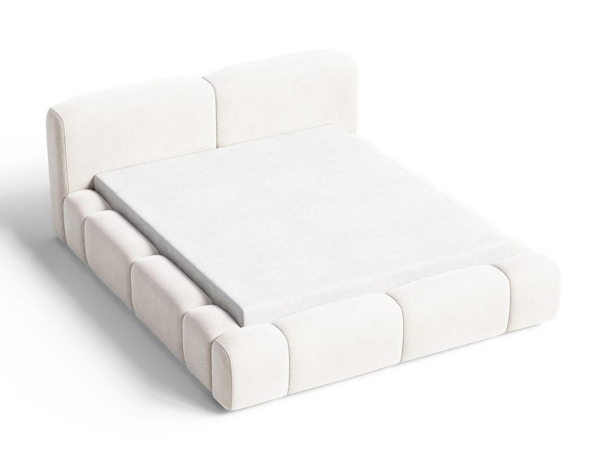 POLSTERBETT Aubi 180x200 Creme - Creme, Textil (180/200cm) - Graingold