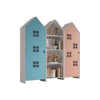 REGALSCHRANK Set Kania 173x37x171 MDF Weiß /Bunt - Blau/Pink, Holzwerkstoff (173/171/37cm) - 58aufmkessel