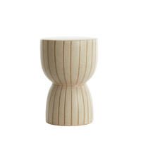 HOCKER Finca Braun Ø28,5/42 cm - Braun, Keramik (28.5/28.5/42cm) - Light & Living