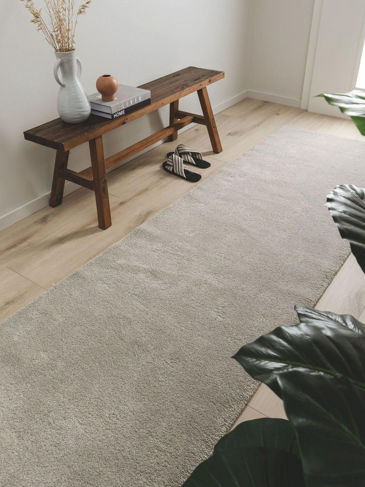 LÄUFER Tacoma Hellgrau 80x300 cm - Hellgrau, Textil (80/1cm) - KUNSTLOFT