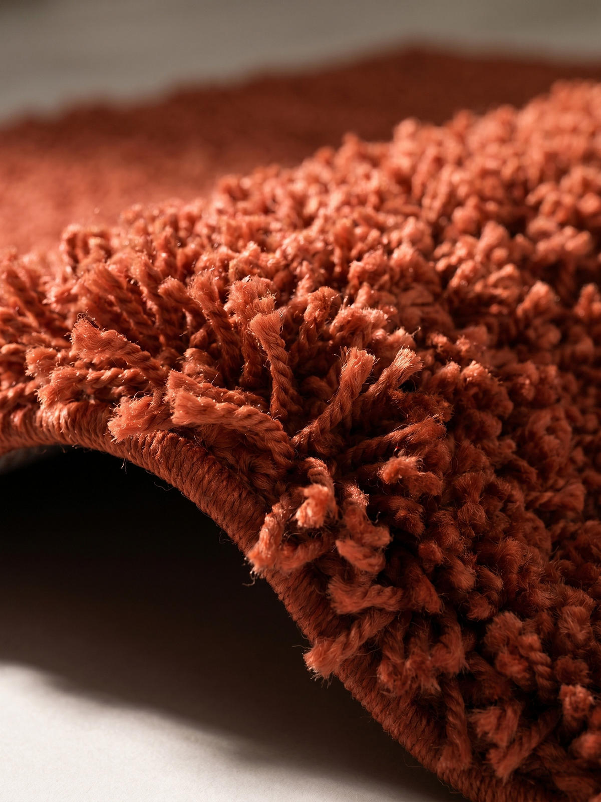 TEPPICH Hochflor Unifarben Polypropylen Wohnzimmer Shaggy Terrakotta Rechteckig 300x400 - Orange, Textil (400/300cm) - KADIMA DESIGN
