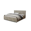POLSTERBETT LUIS mit Kopfteil, 180 x 200 cm, Doppelbett mit Bettkasten und Lattenrost aus Metall, Cordstoff: Beige - Beige, Holz/Textil (180/200cm) - Agmat-Furniture